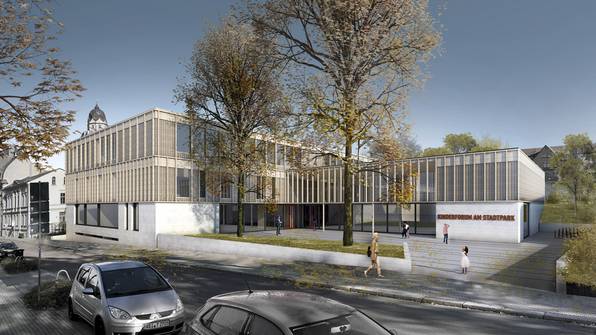 Neubau einer 3-zügigen Grundschule | einschließlich Hort und Sporthalle in der Schimmelstraße Halle (Saale) (Bild 1/11)